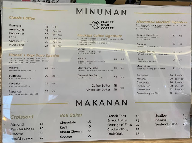 harga menu planet star coffee harga menu planet star coffee